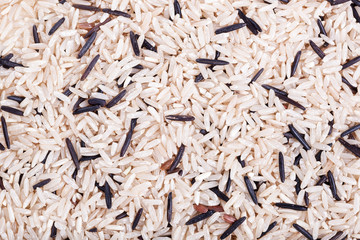 Wild and mixed rice background