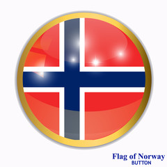 Obraz premium Banner with flag of Norway. Colorful illustration with flags for web design. Illustration with white background.