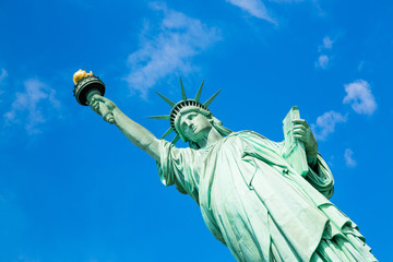 Fototapeta premium The Statue of Liberty on Liberty Island in New York