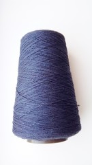 black thread on white background