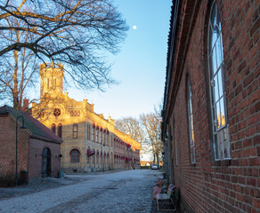 Gamle Fredrikstad marked square, Stare miasto, old city, gamlebyen , Kongsten fort Norge Norway Norwegia	