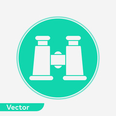Binoculars vector icon sign symbol