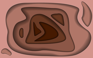 Paper cut brown