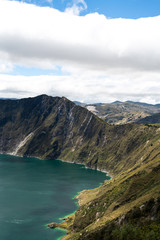 Naklejka na ściany i meble Lake Quilotoa - Ecuador