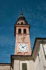 Fototapeta na wymiar tower of Church, Duomo Cittadella, Italy