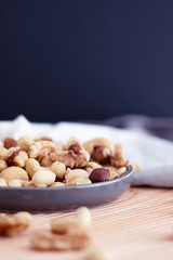 mixed nuts in a bowl