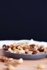 mixed nuts in a bowl