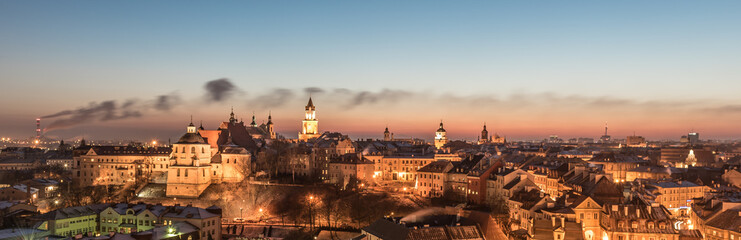 Fototapeta Panorama of old town in City of Lublin, Poland obraz