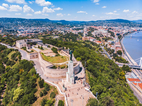 view of geller hill in sunny summer day.