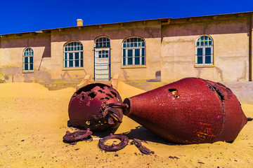 dilapidated desert town