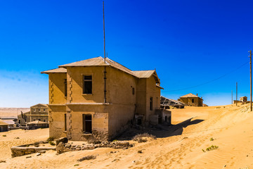 dilapidated desert town