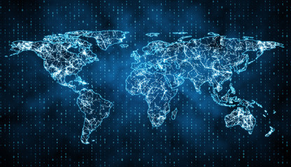 Geography and ai concept