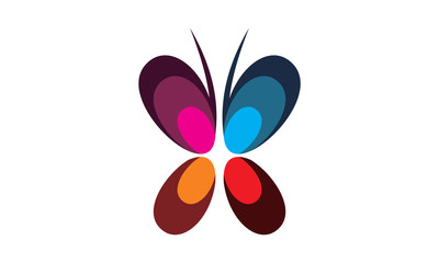 color butterfly logo