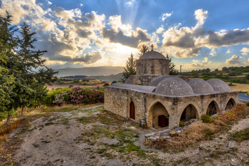 Obraz premium Greek orthodox Church in rural area