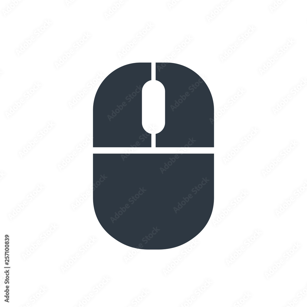 Poster modern computer mouse icon isolated – vector