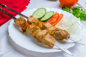 Kebab of veal