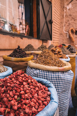 delicious spices in marrakech, morocco