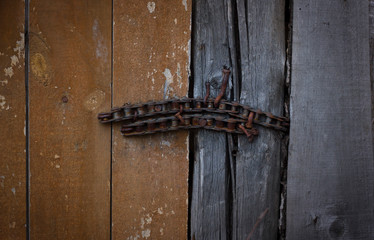 Old rustic boardwalk