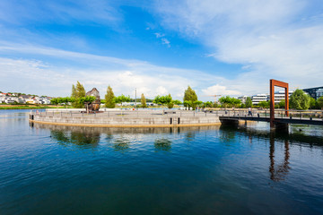 Fototapeta premium Phoenix See lake in Dortmund