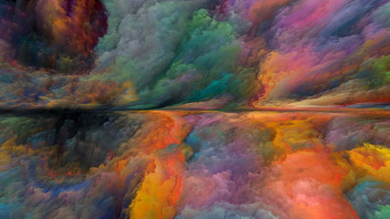 Obraz na płótnie Canvas Illusion of Abstract Landscape