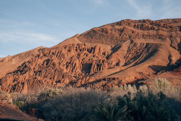 Fototapeta na wymiar Crazy Mountains near the Dades Valley in the Atlas Mountains in Morocco, Africa