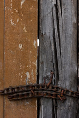 Old  cracked wood  board