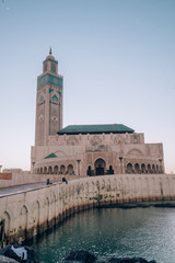 The famous Hassan II mosque in Casablanca.