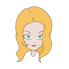 woman head illustration
