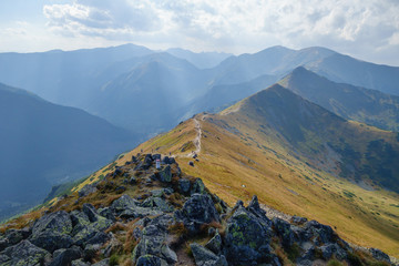 path at the top of the mountains