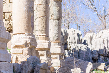 Faqra roman ruins near Feraya, Lebanon