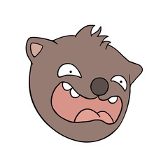 funny bear head