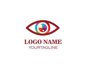Eye icon Logo vector Template