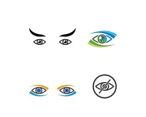 Eye icon Logo vector Template