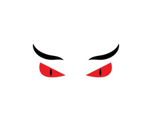 devil Eye icon Logo vector Template