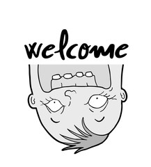 welcome symbol message