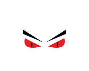 devil Eye icon Logo vector Template