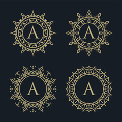 Luxury design set for wedding and decoration