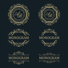 Luxury design set for wedding and decoration