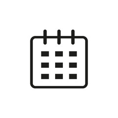 Calendar icon design. Vector.