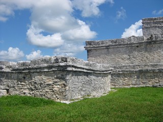 Ruins at Tulum Archaeological Site on Mexico's Caribbean Coast