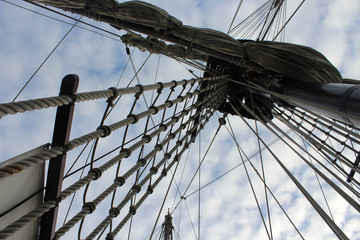 Obraz premium old ship photo detail