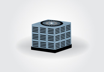 Central air conditioning icon logo vector