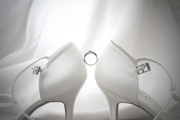 Shoes and wedding ring