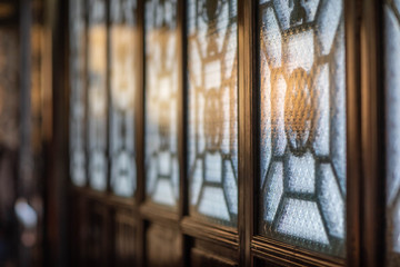 Fototapeta na wymiar chinese antient window in Foshan Wong Fei-hung Memorial Hall