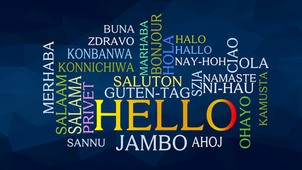 Hello word Cloud, concept illustration © PaulPaladin