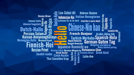 Hello word Cloud, concept illustration © PaulPaladin