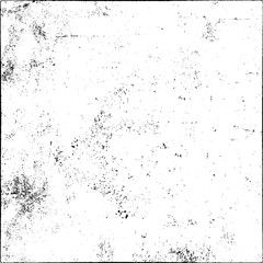 Black scratch pattern on white background. Monochrome grunge texture. Vintage dirty surface. Pattern of scuffs, chips, wear