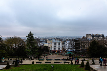Paris in fog