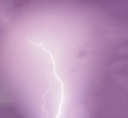 Thunder sky and rain storm