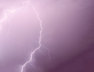 Thunder sky and rain storm